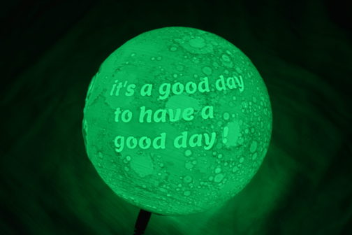 Color Moon lamp 15cm size with Quote text - Image 5
