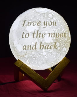 11 cm moon with quote text