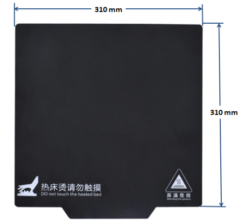 Heat bed Sticker size 310mm Square - Image 6