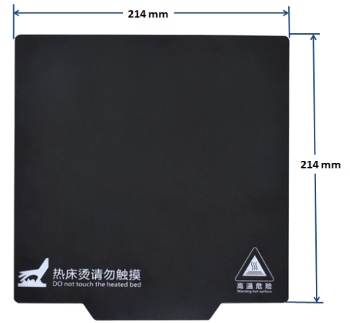 Heat bed Sticker size 310mm Square - Image 7