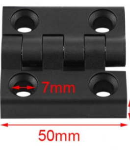 Nylon Plastic Hinge 50 x 50 x 10mm